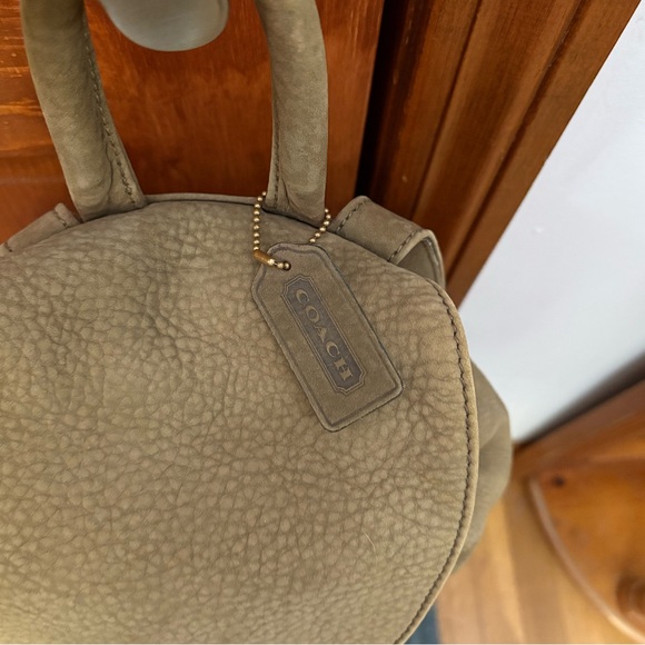 Vintage Coach 4938 Sonoma Backpack, Dark Sage Nubuc - Picture 4 of 10